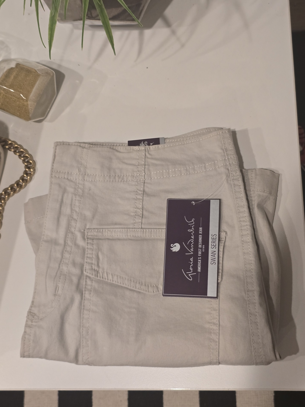 Gloria Vanderbilt Women's Cargo Skort - Beige Brand New - Picture 11 of 11